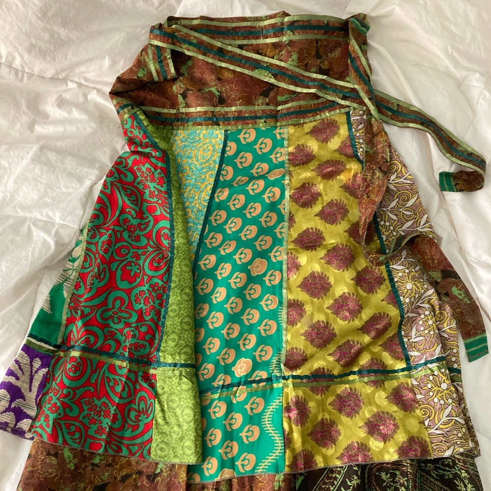 Silk Wrap Skirt
